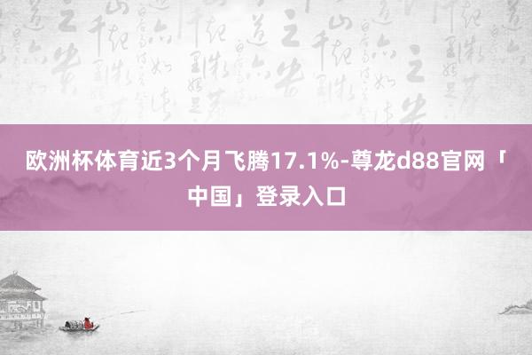 欧洲杯体育近3个月飞腾17.1%-尊龙d88官网「中国」登录入口