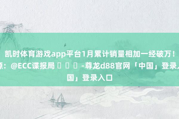 凯时体育游戏app平台1月累计销量相加一经破万！图源：@ECC谍报局 ​​​-尊龙d88官网「中国」登录入口