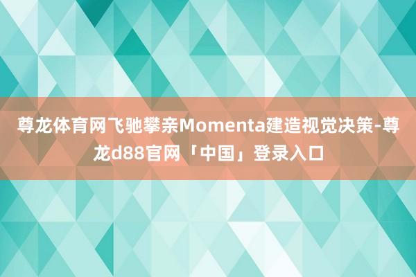 尊龙体育网飞驰攀亲Momenta建造视觉决策-尊龙d88官网「中国」登录入口