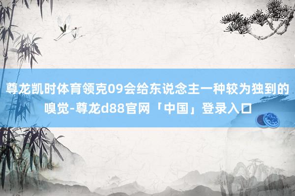 尊龙凯时体育领克09会给东说念主一种较为独到的嗅觉-尊龙d88官网「中国」登录入口