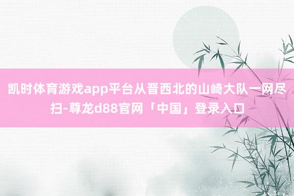 凯时体育游戏app平台从晋西北的山崎大队一网尽扫-尊龙d88官网「中国」登录入口