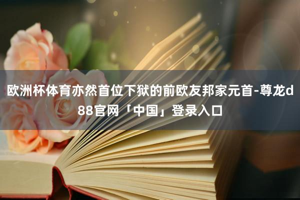 欧洲杯体育亦然首位下狱的前欧友邦家元首-尊龙d88官网「中国」登录入口