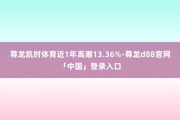 尊龙凯时体育近1年高潮13.36%-尊龙d88官网「中国」登录入口