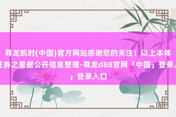 尊龙凯时(中国)官方网站感谢您的关注！以上本体为证券之星据公开信息整理-尊龙d88官网「中国」登录入口